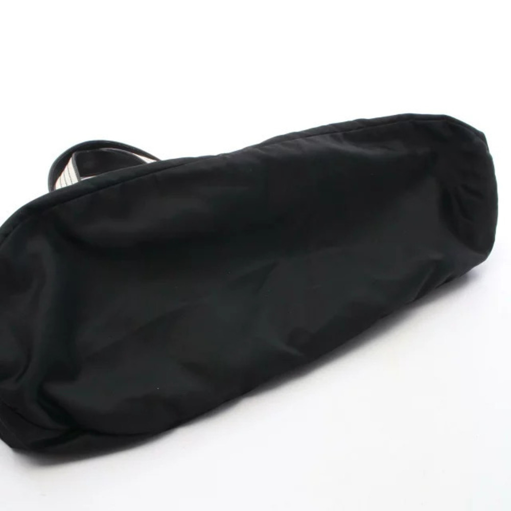Prada Triangle Tote Tessuto Saffiano Bag Leather Black - Picture 8 of 9